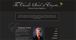 Desktop Screenshot of chandlerschoolofetiquette.com